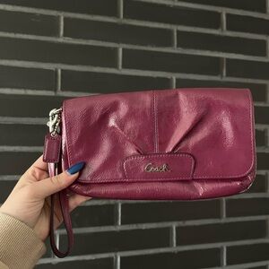Coach Leather Clutch Wristlet